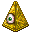 Pyramid with a blinking eye