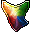Multicolored shield